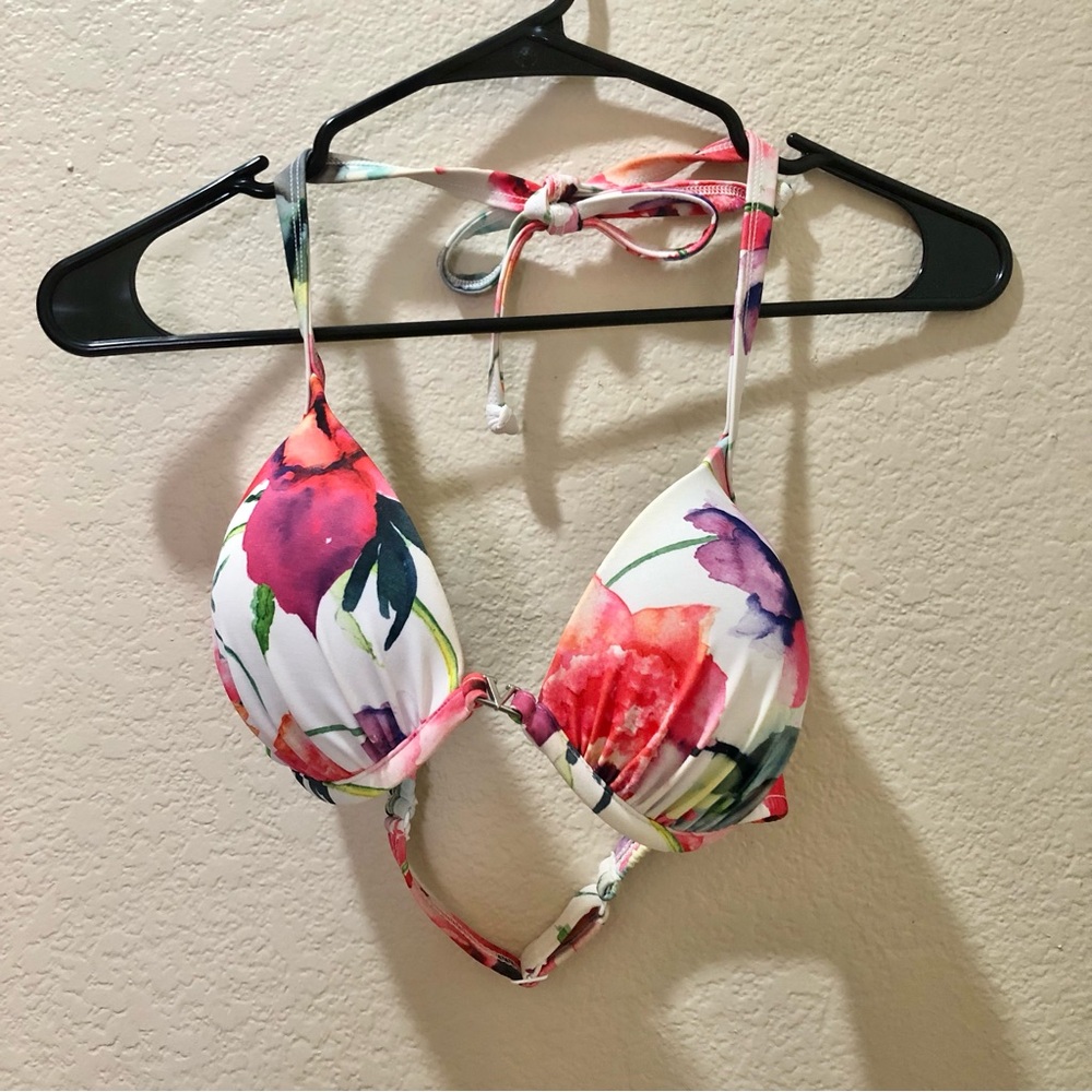 VENUS Floral Print W Top with Pink, Red  Purple Water Colored 2 piece set